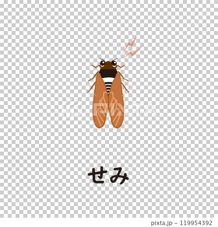 Japanese Hiragana Series - Semi (Cicada) - Hiragana with "Se" 119954392