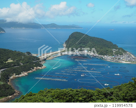 大堂山展望台から見下ろす柏島 119954578