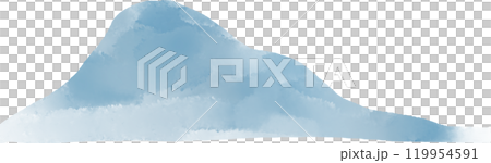 水墨画風の山の背景イラスト 水墨画風の山の背景イラスト 119954591