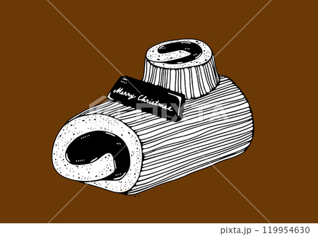 ブッシュドノエルのイラスト 119954630