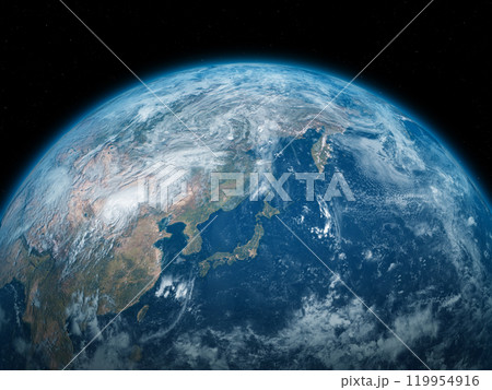 地球 日本 CG 背景 地球 日本 CG 背景 119954916