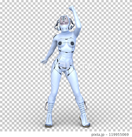 女性サイボーグ 119955069