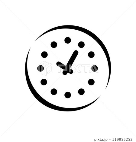 Wall clock designed with simple details 119955252