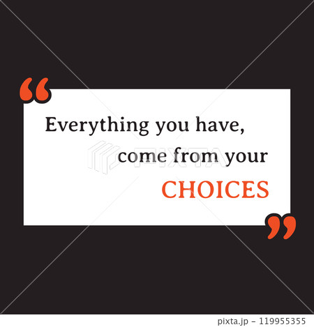 Template Motivational quote, positive quote, success quote for inspirational self-motivation. Can be used for greeting card, typography, poster. Template Motivational quote, positive quote, success quote for inspirational self-motivation. Can be used for greeting card, typography, poster. 119955355