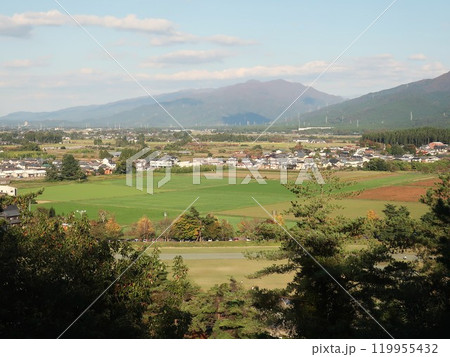 新潟県 五泉市 村松公園 愛宕神社からの展望風景 新潟県 五泉市 村松公園 愛宕神社からの展望風景 119955432