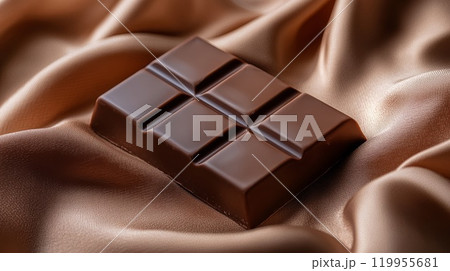 美味しそうな板チョコレート 美味しそうな板チョコレート 119955681