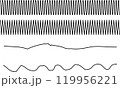 シンプルでおしゃれなアンダーライン 119956221