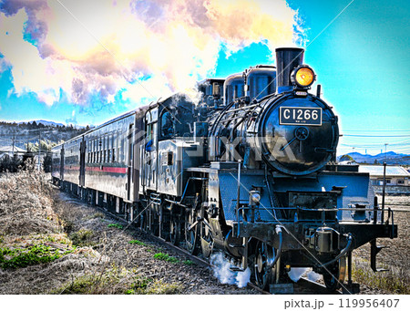 真岡鉄道の蒸気機関車 真岡鉄道の蒸気機関車 119956407
