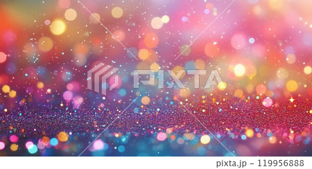 New Year Party Background with Colorful Confetti and Glitter New Year Party Background with Colorful Confetti and Glitter 119956888