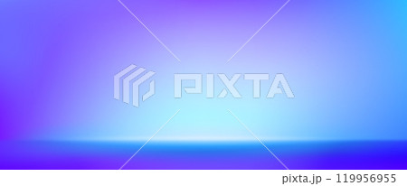 Blue purple color gradient studio room interior. Blue purple color gradient studio room interior. 119956955