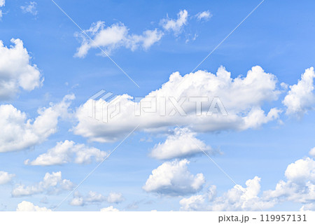 White clouds in a bright blue sky. The beauty of the nature White clouds in a bright blue sky. The beauty of the nature 119957131