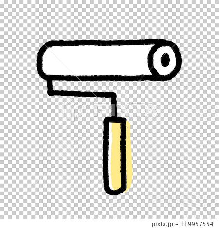Simple illustration of a rolling pin Simple illustration of a rolling pin 119957554