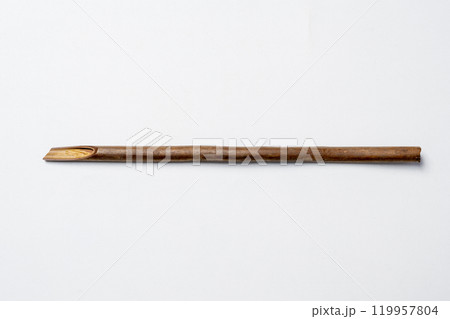 Calligraphy reeds isolated over white background 119957804