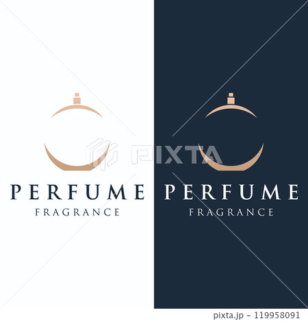 Isolated luxury perfume perfume cosmetic creative Logo design can be used for business, company, cosmetic and perfume shop. 119958091