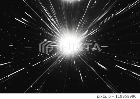 Abstract black background with bright light rays 119958990