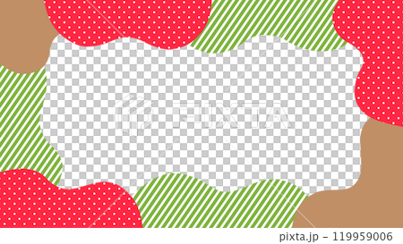 A soft frame illustration background material with a dull color 119959006