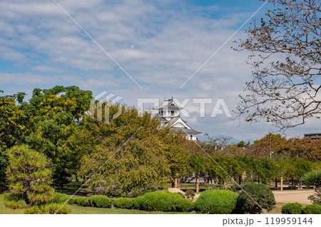 豊公園 長浜城の城跡公園 滋賀県長浜市 豊公園 長浜城の城跡公園 滋賀県長浜市 119959144