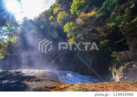 【群馬県】紅葉期の吹割の滝 119959996