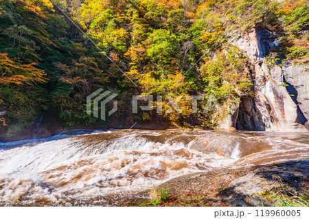 【群馬県】紅葉期の吹割の滝 【群馬県】紅葉期の吹割の滝 119960005