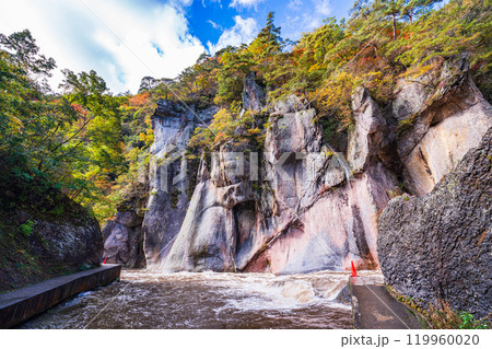 【群馬県】紅葉期の吹割の滝 119960020