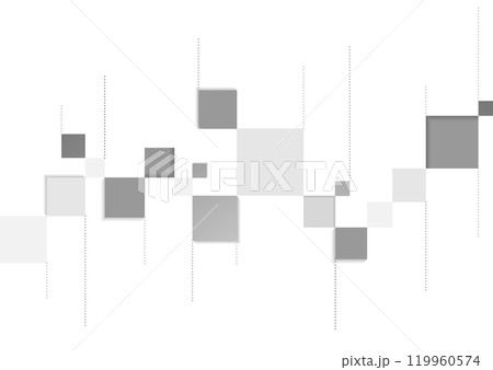 Abstract geometric tech minimal background with grey squares and dotted lines Abstract geometric tech minimal background with grey squares and dotted lines 119960574