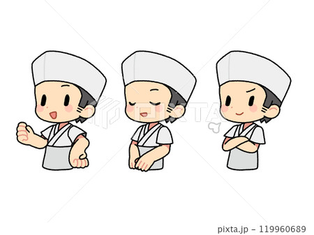 板前の男性のイラスト 119960689