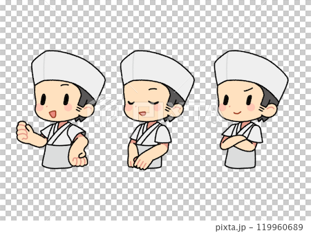 板前の男性のイラスト 119960689