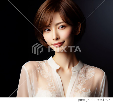 白いブラウスの美女 白いブラウスの美女 119961897