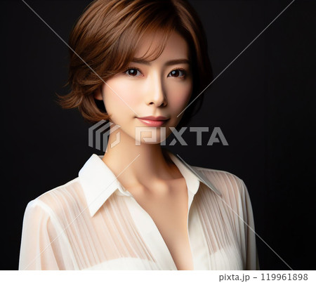 白いブラウスの美女 白いブラウスの美女 119961898