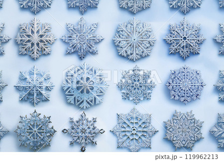 雪の結晶紋様 119962213