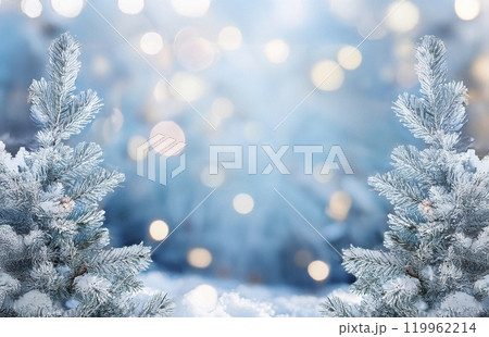 雪の結晶と雪景色 雪の結晶と雪景色 119962214