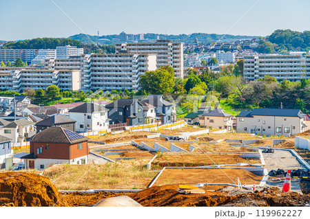 八王子市街を見渡す高台の造成地 119962227