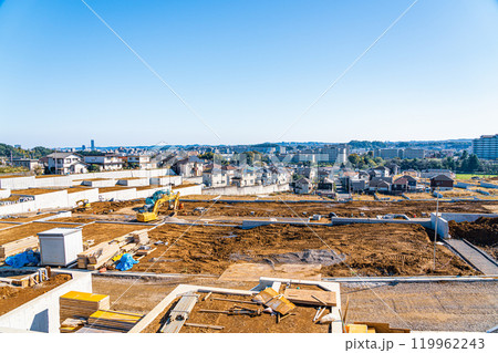 八王子市街を見渡す高台の造成地 119962243