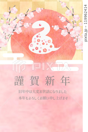 正月　巳年　年賀 119962414