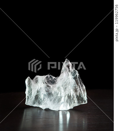 Precious mineral. Piece of Rock crystal 119962756