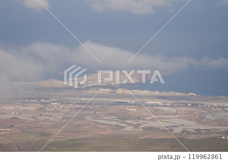 Gando Peninsula and Gran Canaria airport. Gando Peninsula and Gran Canaria airport. 119962861