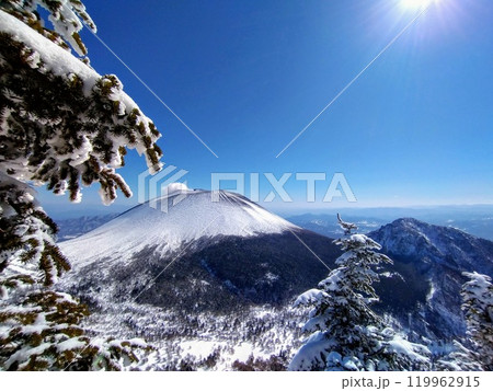 冬の浅間山「ガトーショコラ」の雪景色 冬の浅間山「ガトーショコラ」の雪景色 119962915