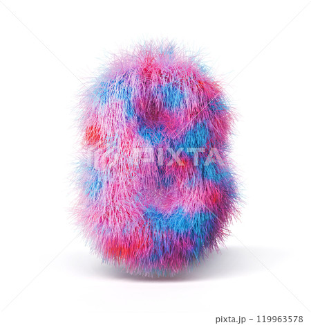 Blue pink fur font Number 8 EIGHT 3D Blue pink fur font Number 8 EIGHT 3D 119963578