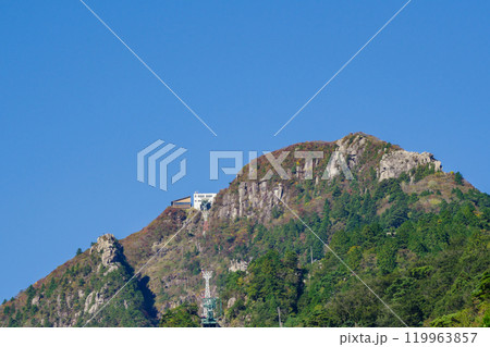 秋の御在所岳　御在所ロープウェイ山上公園駅方面（三重県三重郡菰野町） 119963857