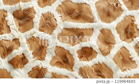 キリンの毛皮の模様 キリンの毛皮の模様 119964685