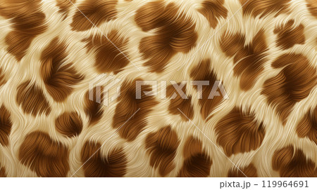キリンの毛皮の模様 キリンの毛皮の模様 119964691