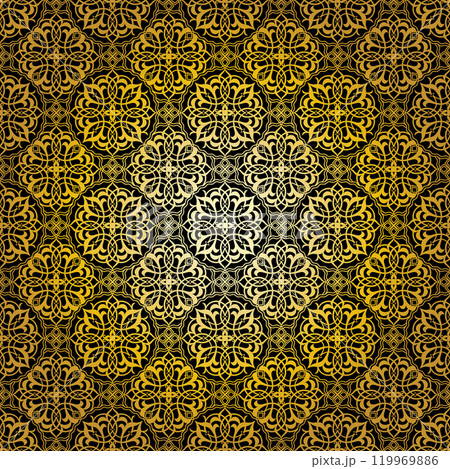 Geometric gold lace pattern 30 119969886
