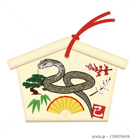 巳年の絵馬のイラスト 巳年の絵馬のイラスト 119970426