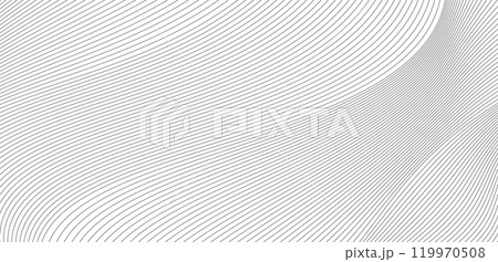 abstract black and white wave background. Vector illustration 119970508