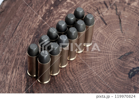 Old West era Long Colt .45 caliber revolver cartridges Old West era Long Colt .45 caliber revolver cartridges 119970824