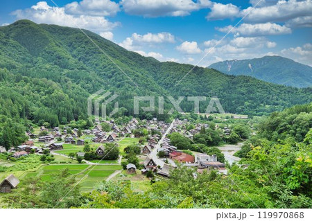 白川郷合掌造り民家 岐阜 白川郷合掌造り民家 岐阜 119970868