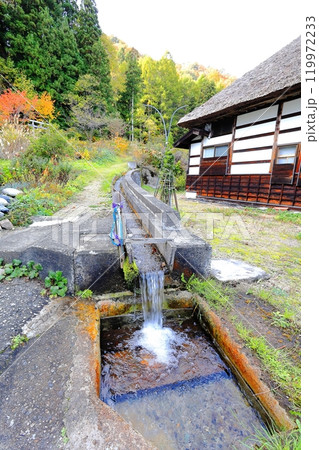 前沢曲家集落の水場 福島県南会津郡南会津町 前沢曲家集落の水場 福島県南会津郡南会津町 119972233