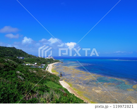 知念岬より望む太平洋(沖縄県南城市) 119972821