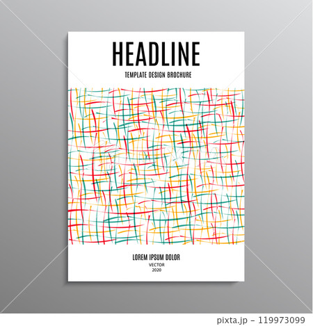 business brochure, template or layout design flyer in A4 size with abstract shapes on background. vector illustration business brochure, template or layout design flyer in A4 size with abstract shapes on background. vector illustration 119973099
