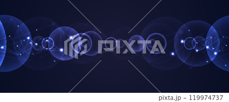 Abstract digital cloud computing technology for business project 119974737